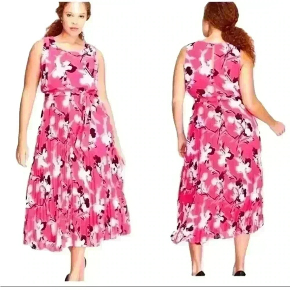Lane Bryant Dresses & Skirts - Lane Bryant Pink Floral Patterned